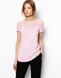 ASOS – Tunique longue avec empiècement en mousseline – 30,98€